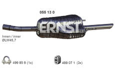 Zadní tlumič výfuku ERNST 055130