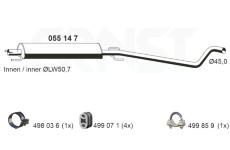 Stredni tlumic vyfuku ERNST 055147