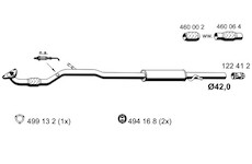 Střední tlumič výfuku ERNST 055178