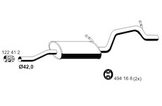 Zadni tlumic vyfuku ERNST 055185