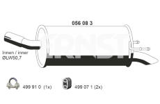 Zadni tlumic vyfuku ERNST 056083