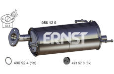 Zadní tlumič výfuku ERNST 056120
