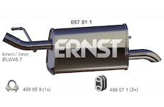 Zadní tlumič výfuku ERNST 057011