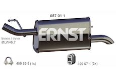 Zadni tlumic vyfuku ERNST 057011