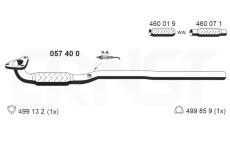 Výfuková trubka ERNST 057400