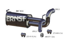 Zadní tlumič výfuku ERNST 061124
