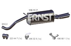 Zadní tlumič výfuku ERNST 115117