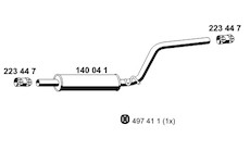 Střední tlumič výfuku ERNST 140041