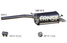 Zadní tlumič výfuku ERNST 140133