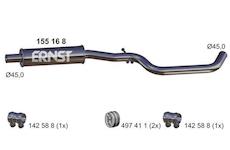 Střední tlumič výfuku ERNST 155168