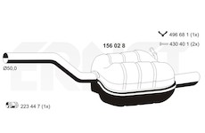 Zadní tlumič výfuku ERNST 156028