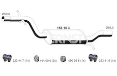 Střední tlumič výfuku ERNST 156103