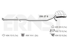 Zadní tlumič výfuku ERNST 250276