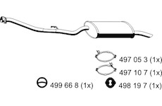 Zadní tlumič výfuku ERNST 273138