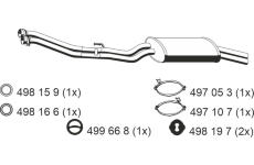 Zadní tlumič výfuku ERNST 273190