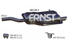 Zadní tlumič výfuku ERNST 283083