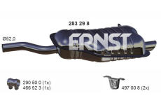 Zadní tlumič výfuku ERNST 283298