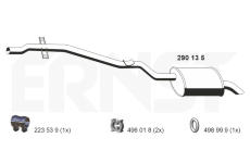 Zadni tlumic vyfuku ERNST 290135