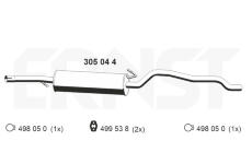 Střední tlumič výfuku ERNST 305044