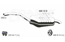 Zadni tlumic vyfuku ERNST 305129