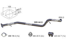 Výfuková trubka ERNST 309448