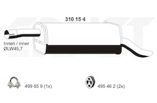 Zadni tlumic vyfuku ERNST 310154
