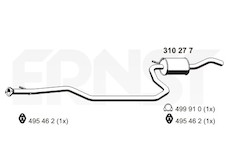 Střední tlumič výfuku ERNST 310277