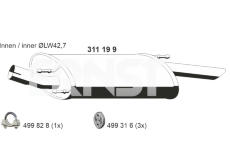 Zadni tlumic vyfuku ERNST 311199