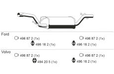 Střední tlumič výfuku ERNST 313162