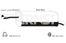 Zadní tlumič výfuku ERNST 313193