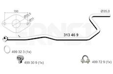 Výfuková trubka ERNST 313469