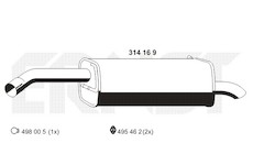 Zadni tlumic vyfuku ERNST 314169