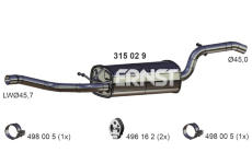 Střední tlumič výfuku ERNST 315029
