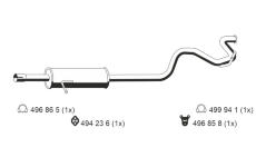 Zadní tlumič výfuku ERNST 330138