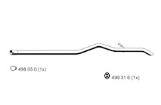 Výfuková trubka ERNST 330558