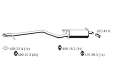 Střední tlumič výfuku ERNST 331227
