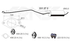 Stredni tlumic vyfuku ERNST 331272