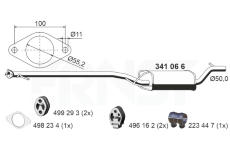 Stredni tlumic vyfuku ERNST 341066