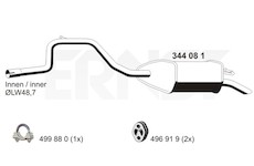 Zadní tlumič výfuku ERNST 344081