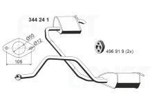 Zadni tlumic vyfuku ERNST 344241