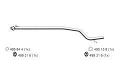 Výfuková trubka ERNST 344432