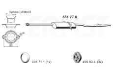 Zadni tlumic vyfuku ERNST 351270