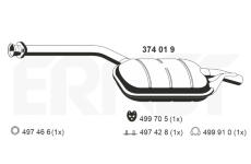 Střední tlumič výfuku ERNST 374019