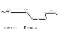 Zadní tlumič výfuku ERNST 385022