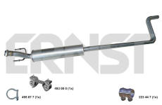 Stredni tlumic vyfuku ERNST 501118
