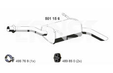 Zadní tlumič výfuku ERNST 501156