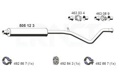 Stredni tlumic vyfuku ERNST 505123