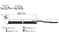 Zadni tlumic vyfuku ERNST 505130