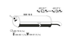 Zadni tlumic vyfuku ERNST 505185