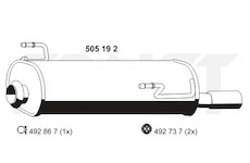 Zadní tlumič výfuku ERNST 505192